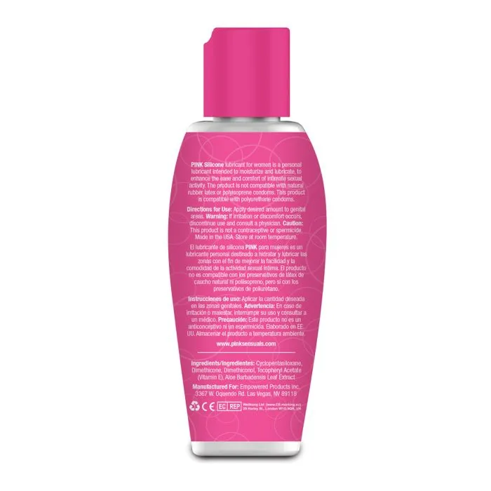 Female Sex Toys Silicone Lube 28 oz Flip Top Bottle Pink