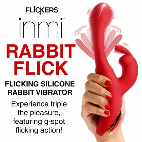 Flicking Silicone Rabbit Vibrator INMI Female Sex Toys