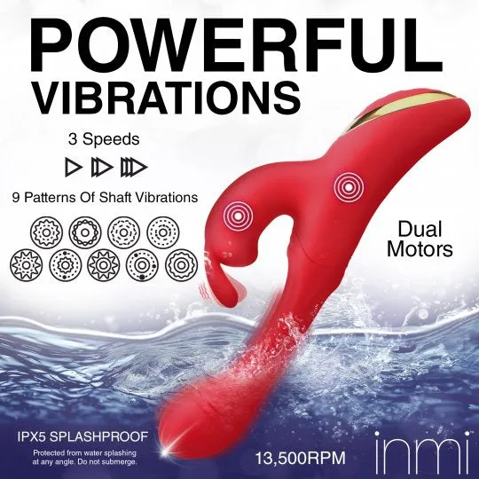 Flicking Silicone Rabbit Vibrator INMI Female Sex Toys