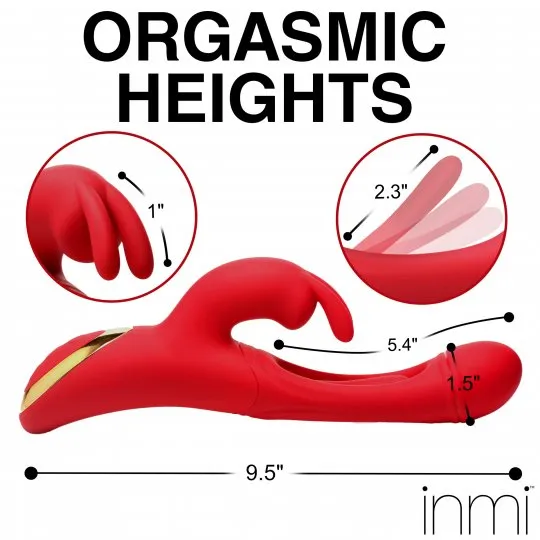 Flicking Silicone Rabbit Vibrator INMI Female Sex Toys