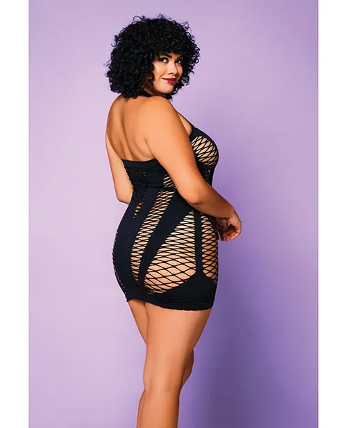 Glitter Heart of Chaos Seamless Chemise wHalter Strap Vertical V Cut Outs Black QN Anal Glitter Heart of Chaos Seamless Chemise wHalter Strap Vertical V Cut Outs Black QN Anal