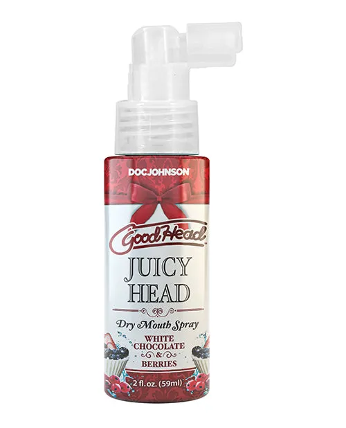 GoodHead Juicy Head Dry Mouth Spray White Chocolate and Berries 2oz Goodhead Male Sex Toys GoodHead Juicy Head Dry Mouth Spray White Chocolate and Berries 2oz Goodhead Male Sex Toys