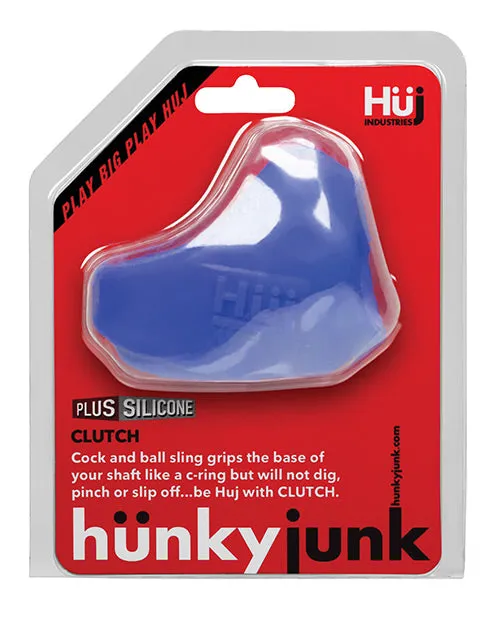 Hunkyjunk Clutch Silicone Cock and Ball Sling Blue Hunkyjunk Male Sex Toys