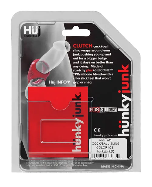 Hunkyjunk Clutch Silicone Cock and Ball Sling Blue Hunkyjunk Male Sex Toys