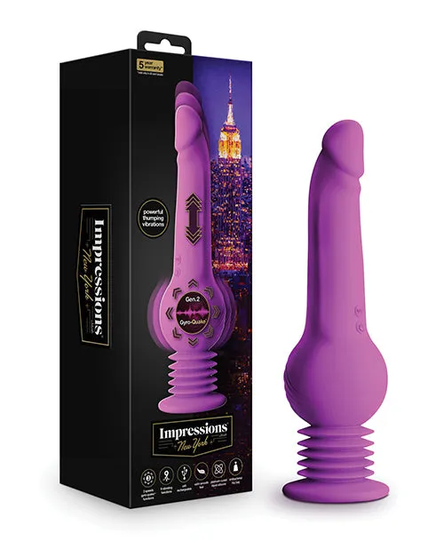 Impressions Female Sex Toys Impressions New York Rechargeable Silicone GyroQuake Dildo Purple Impressions Female Sex Toys Impressions New York Rechargeable Silicone GyroQuake Dildo Purple