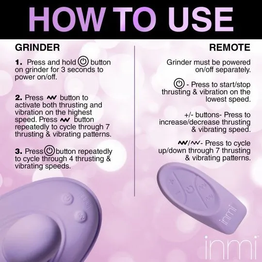 INMI Vibrators Thrust n Grind Thrusting and Vibrating Silicone Sex Grinder