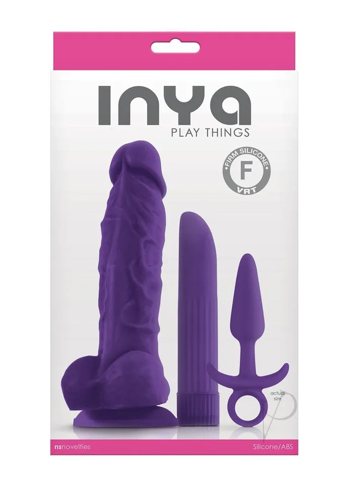 Inya Anal Inya Play Things Kit Set of 3 Purple