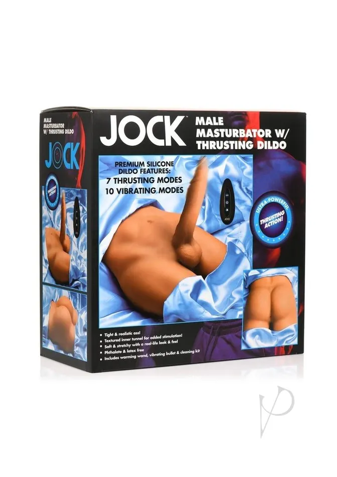 Jock Male Sex Toys JOCK Male Masturbator with Thrusting Dildo and Remote Control Vanilla Jock Male Sex Toys JOCK Male Masturbator with Thrusting Dildo and Remote Control Vanilla