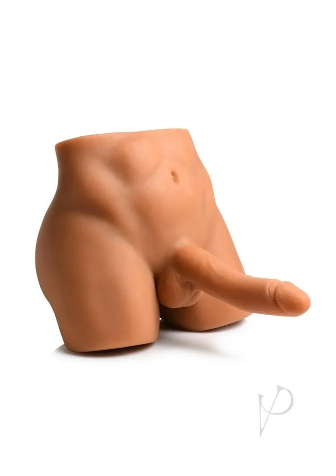 Jock Male Sex Toys JOCK Male Masturbator with Thrusting Dildo and Remote Control Vanilla