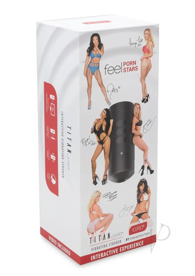 Kiiroo Titan Interactive Vibrating Feel Pornstar Experience Masturbator Black Kiiroo Male Sex Toys Kiiroo Titan Interactive Vibrating Feel Pornstar Experience Masturbator Black Kiiroo Male Sex Toys