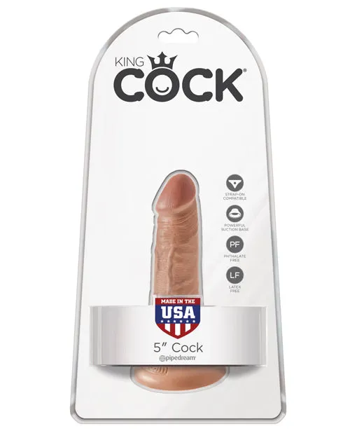King Cock Dildo 5in Caramel King Cock Dildos