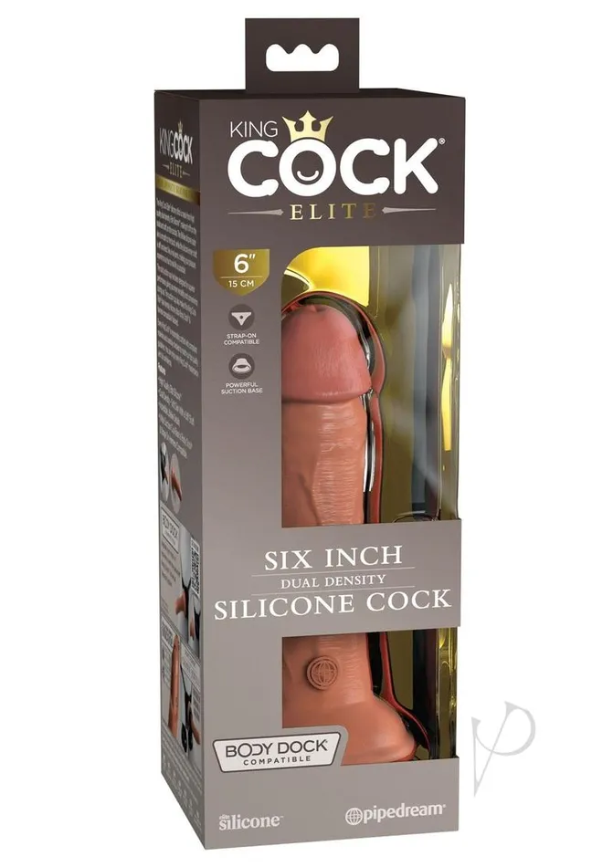 King Cock Female Sex Toys King Cock Elite Dual Density Silicone Dildo 6in Caramel King Cock Female Sex Toys King Cock Elite Dual Density Silicone Dildo 6in Caramel