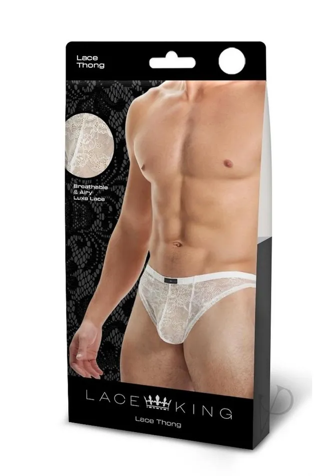 Lace King Lace Thong ML White Lace King Vibrators Lace King Lace Thong ML White Lace King Vibrators