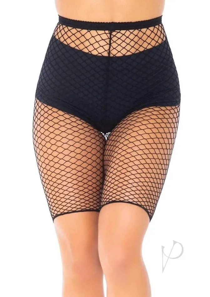Leg Avenue Leg Avenue Industrial Net Biker Shorts OS Black Anal