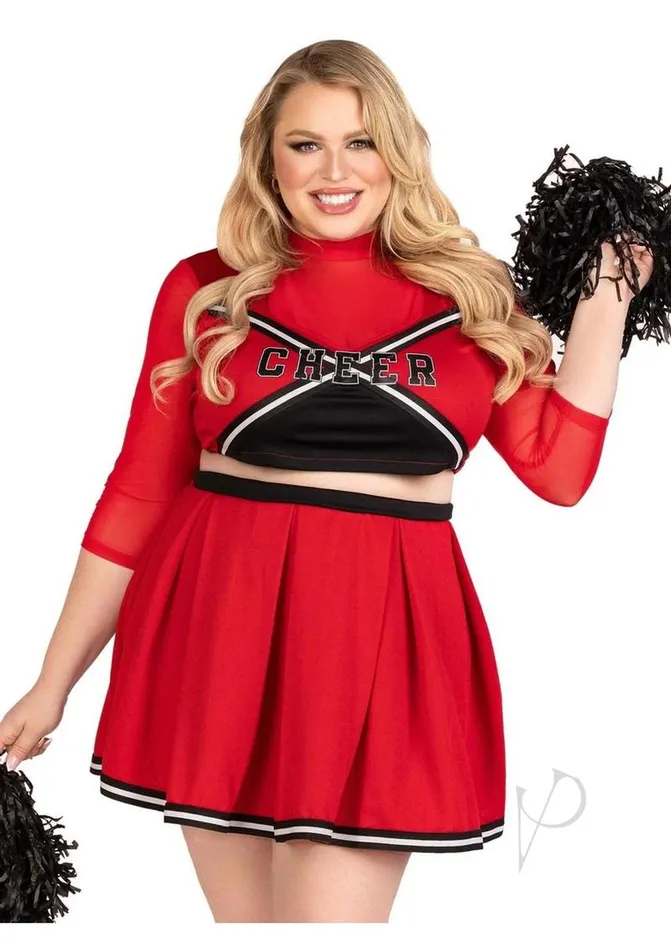 Leg Avenue Varsity Babe Set Crop Top with Cheer Logo Pleated Skirt and Pom Poms 3 Piece 3X4X Red Leg Avenue Male Sex Toys Leg Avenue Varsity Babe Set Crop Top with Cheer Logo Pleated Skirt and Pom Poms 3 Piece 3X4X Red Leg Avenue Male Sex Toys