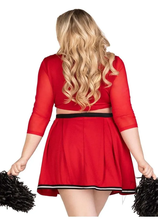 Leg Avenue Varsity Babe Set Crop Top with Cheer Logo Pleated Skirt and Pom Poms 3 Piece 3X4X Red Leg Avenue Male Sex Toys Leg Avenue Varsity Babe Set Crop Top with Cheer Logo Pleated Skirt and Pom Poms 3 Piece 3X4X Red Leg Avenue Male Sex Toys