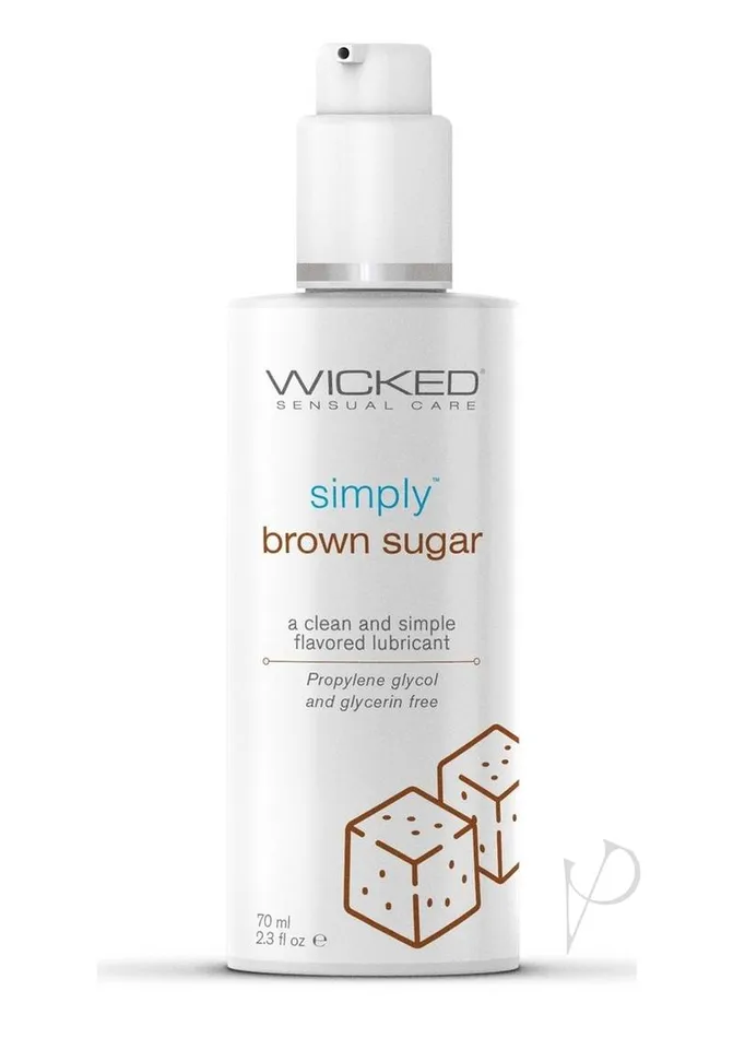 Lubricants Wicked Simply Water Based Flavored Lubricant Brown Sugar 23oz Wicked Simply Lubricants Wicked Simply Water Based Flavored Lubricant Brown Sugar 23oz Wicked Simply