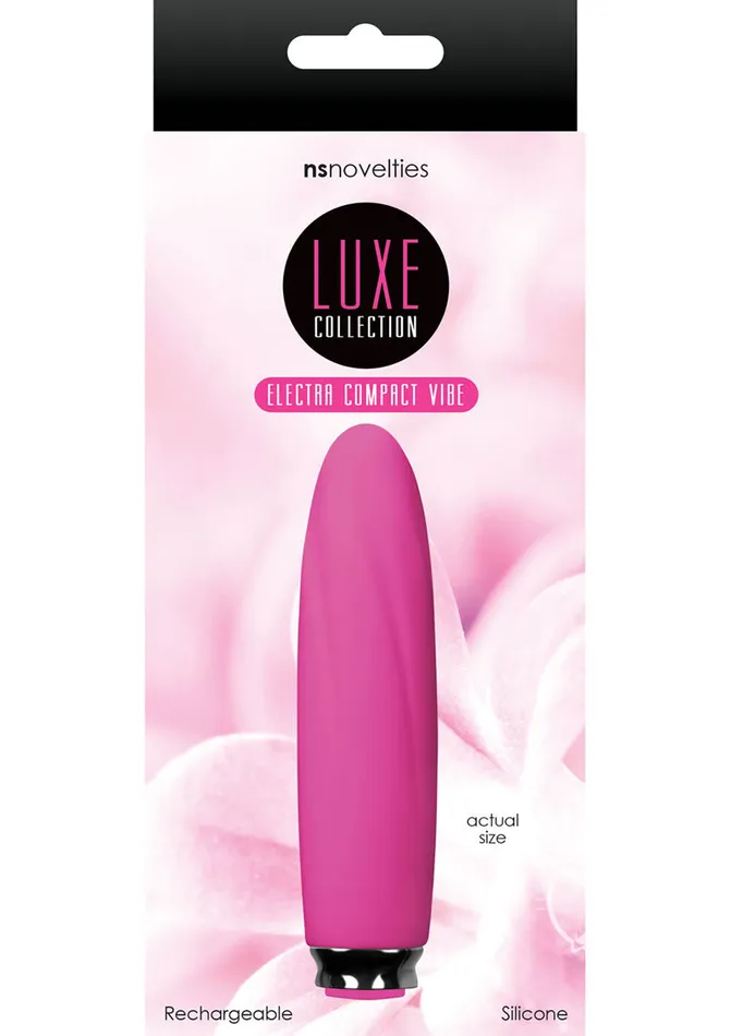 Luxe Vibrators Luxe Collection Electra Rechargeable Silicone Compact Vibrator Pink Luxe Vibrators Luxe Collection Electra Rechargeable Silicone Compact Vibrator Pink