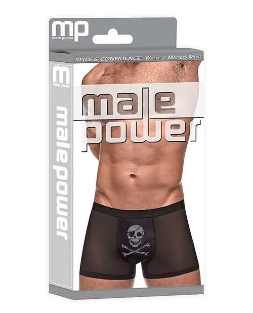 Male Power Private Screening Micro Mesh Modal Skull Pouch Short Black XL Anal Male Power Private Screening Micro Mesh Modal Skull Pouch Short Black XL Anal