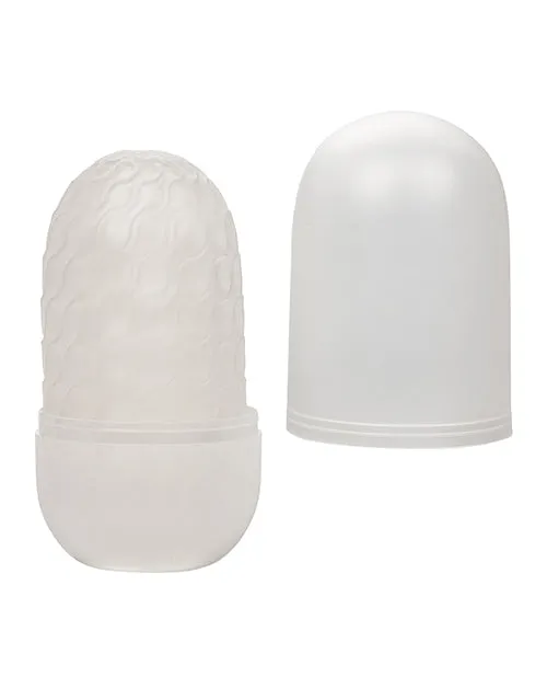 Male Sex Toys Boundless Boundless Reversible Nubby Stroker White