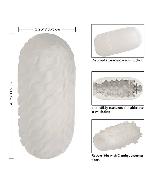 Male Sex Toys Boundless Boundless Reversible Nubby Stroker White