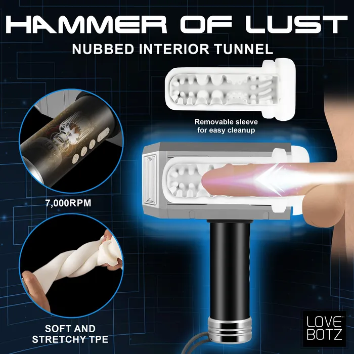 Male Sex Toys LoveBotz Thunder Stroker Sucking Masturbator