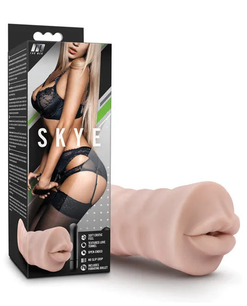 Male Sex Toys M For Men M for Men Skye Masturbator with Bullet Mouth Vanilla