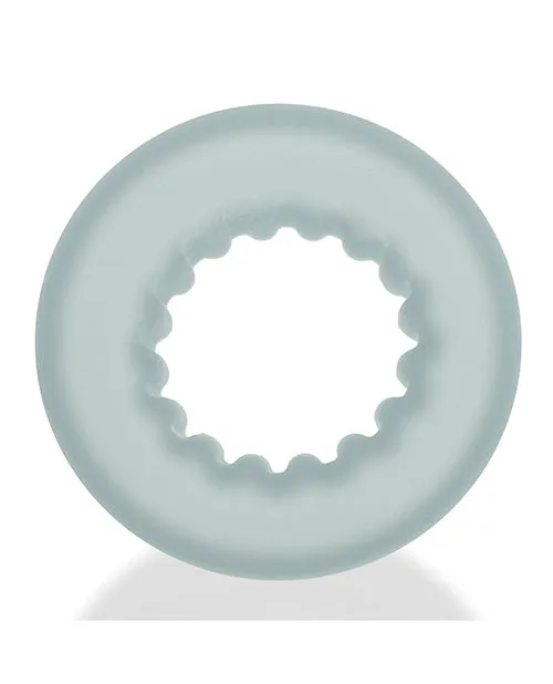 Male Sex Toys Oxballs Axis Rib Griphold Cock Ring Clear Ice Oxballs