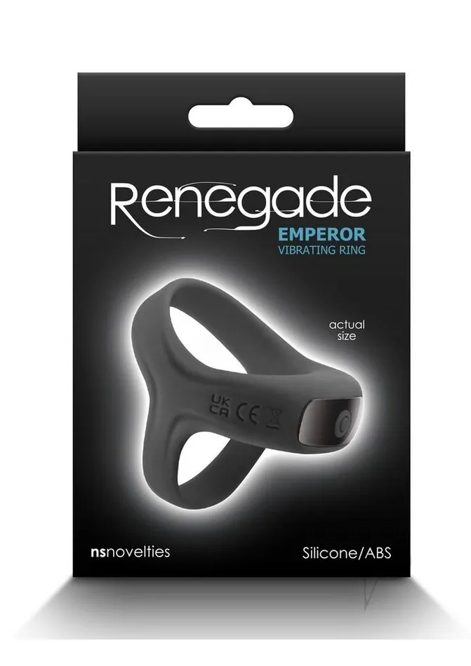 Male Sex Toys Renegade Emperor Rechargeable Silicone Vibrating Cock Ring Black Renegade Male Sex Toys Renegade Emperor Rechargeable Silicone Vibrating Cock Ring Black Renegade