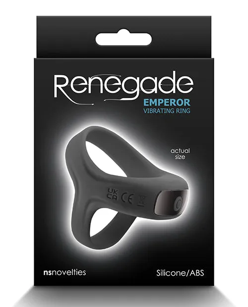 Male Sex Toys Renegade Emperor Rechargeable Silicone Vibrating Cock Ring Black Renegade Male Sex Toys Renegade Emperor Rechargeable Silicone Vibrating Cock Ring Black Renegade