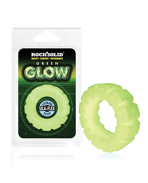 Male Sex Toys Rock Solid Rock Solid The Tire Silicone Glow in the Dark Cock Ring Green Male Sex Toys Rock Solid Rock Solid The Tire Silicone Glow in the Dark Cock Ring Green