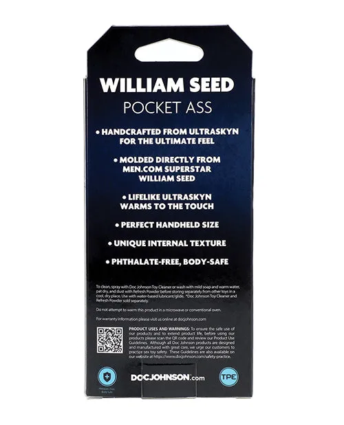 Male Sex Toys Signature Strokers Signature Strokers William Seed Pocket Ass Masturbator Vanilla