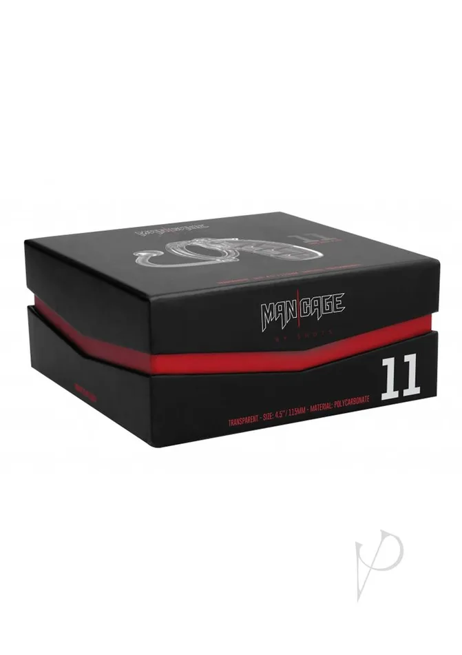 Man Cage ManCage Model 11 Chastity Cage with Plug 45in Clear Male Sex Toys Man Cage ManCage Model 11 Chastity Cage with Plug 45in Clear Male Sex Toys