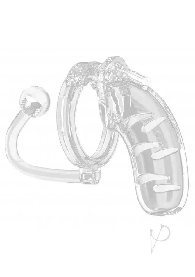 Man Cage ManCage Model 11 Chastity Cage with Plug 45in Clear Male Sex Toys