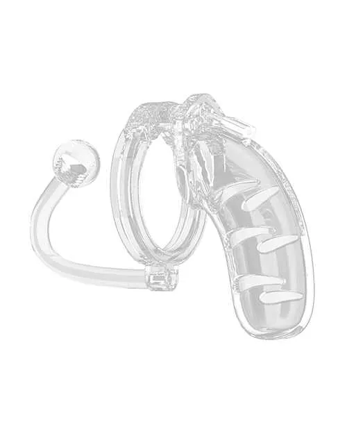 Man Cage ManCage Model 11 Chastity Cage with Plug 45in Clear Male Sex Toys