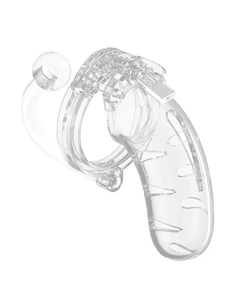 Man Cage ManCage Model 11 Chastity Cage with Plug 45in Clear Male Sex Toys