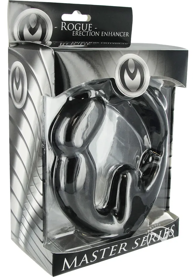 Master Series Anal Master Series Rogue Erection Enhancer Anal Plug Black
