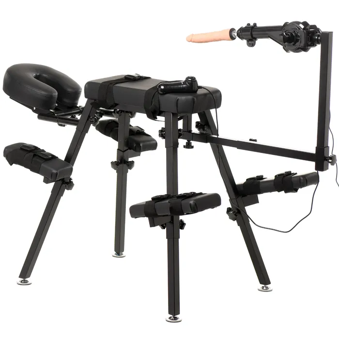Master Series Female Sex Toys Obedience Chair with Sex Machine