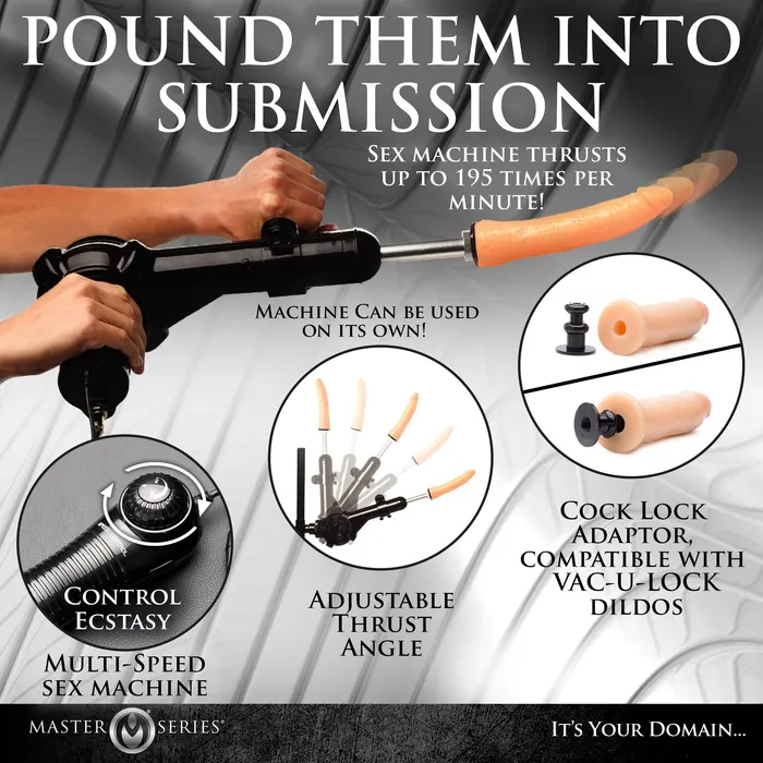 Master Series Female Sex Toys Obedience Chair with Sex Machine