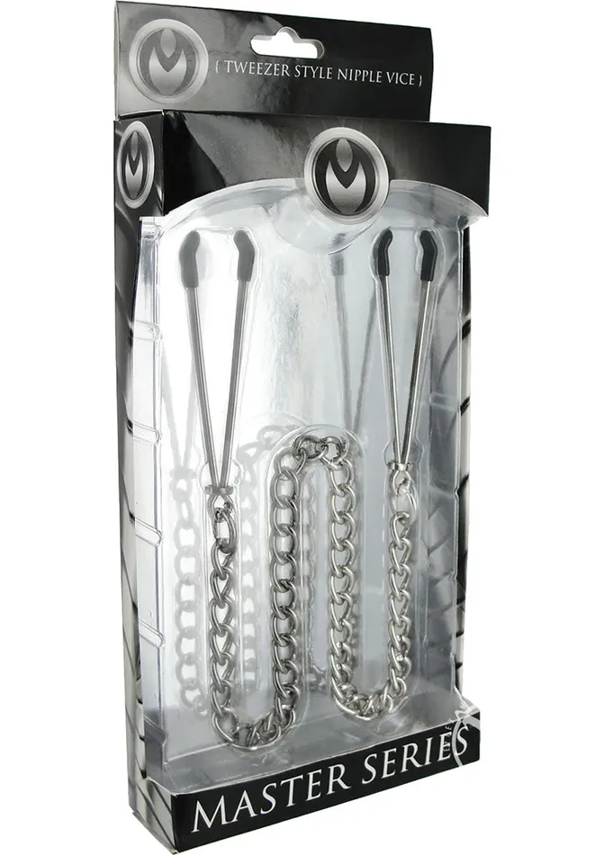 Master Series Master Series Reign Tweezer Style Nipple Vice Silver Anal