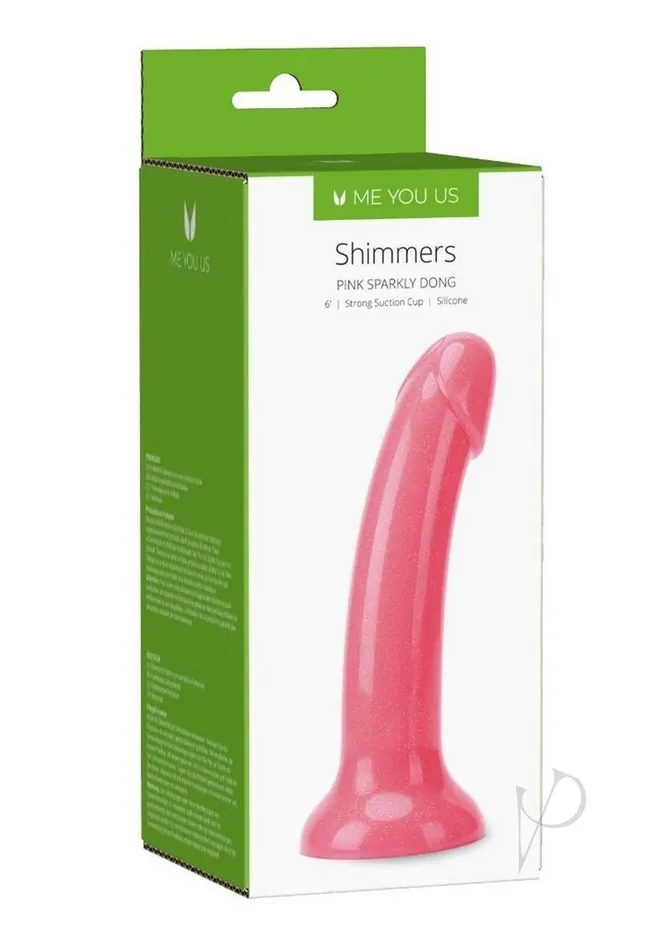 Me You Us Dildos ME YOU US Shimmers Sparkly Dong 6in Pink