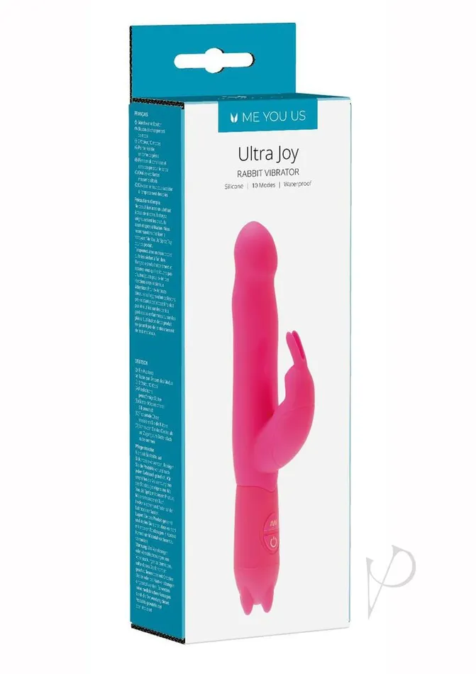 Me You Us Vibrators ME YOU US Ultra Joy Silicone Rabbit Vibrator Pink