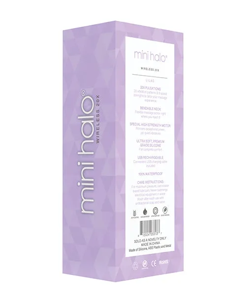 Mini Halo Vibrators Mini Halo Wireless 20x Wand Lilac