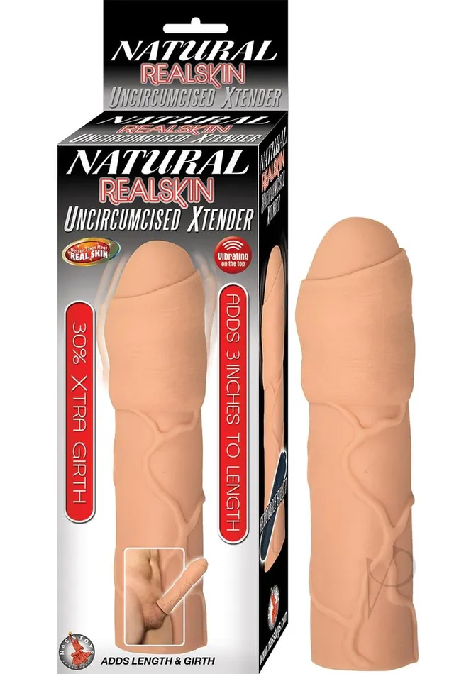 Natural Realskin Uncircumcised Xtender Vibrating Sleeve Vanilla Natural Male Sex Toys Natural Realskin Uncircumcised Xtender Vibrating Sleeve Vanilla Natural Male Sex Toys