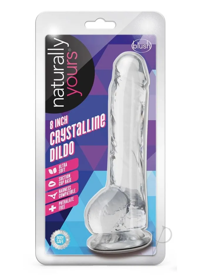 Naturally Yours Crystalline Dildo 8in Diamond Naturally Yours Dildos