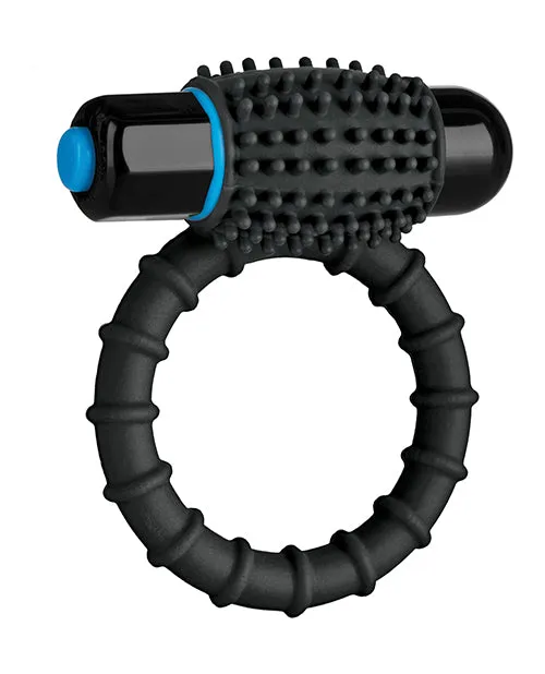 OptiMALE Silicone Vibrating Cock Ring with Bullet Black Opti Male Couples OptiMALE Silicone Vibrating Cock Ring with Bullet Black Opti Male Couples