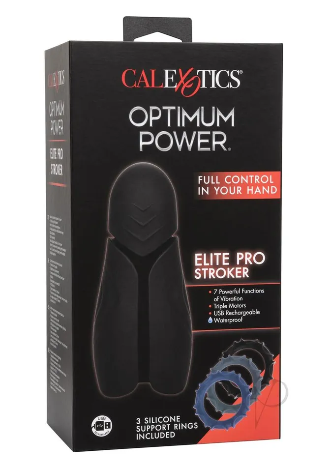 Optimum Power Male Sex Toys Optimum Power Elite Pro Stroker Silicone Rechargeable Masturbator Black Optimum Power Male Sex Toys Optimum Power Elite Pro Stroker Silicone Rechargeable Masturbator Black