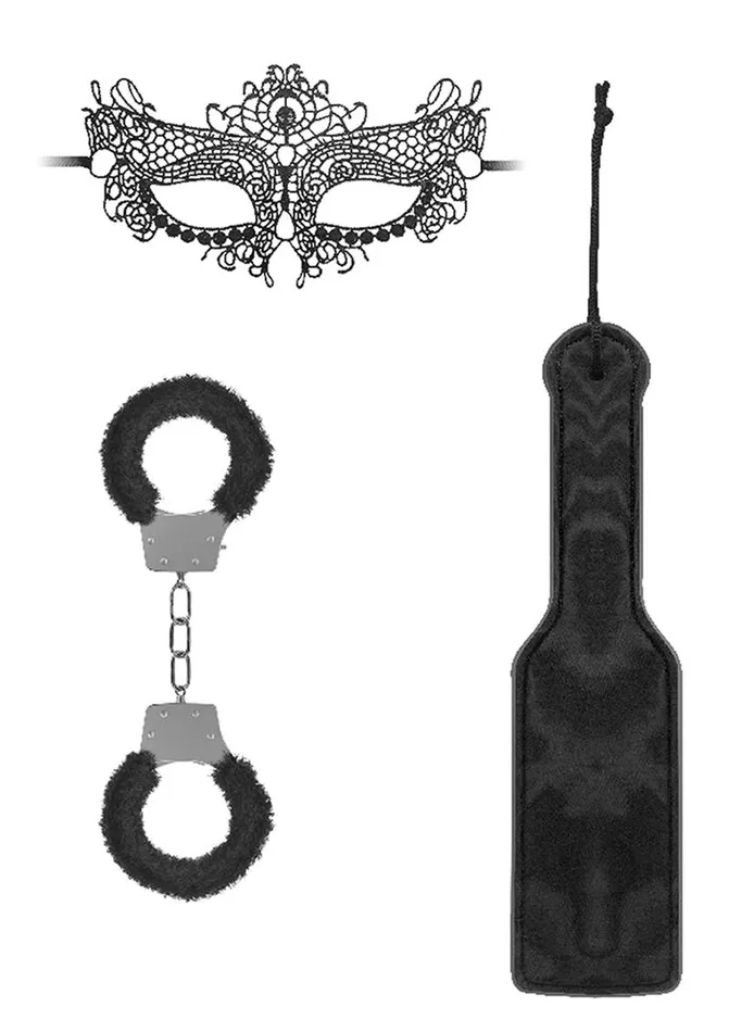Ouch Kits Introductory Bondage Kit 3 3 piece kit Black Ouch Couples Ouch Kits Introductory Bondage Kit 3 3 piece kit Black Ouch Couples