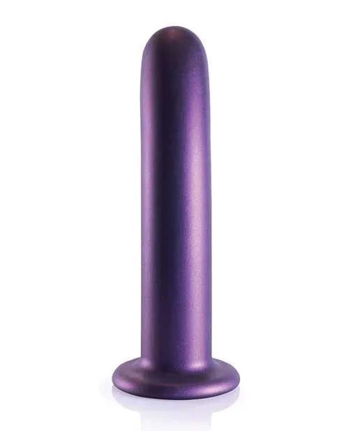 Ouch Smooth GSpot Silicone Dildo 7in Metallic Purple Ouch Dildos Ouch Smooth GSpot Silicone Dildo 7in Metallic Purple Ouch Dildos