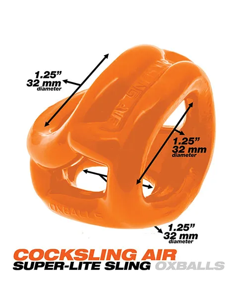 Oxballs Cocksling Air Cock and Ball Sling Orange Oxballs Male Sex Toys